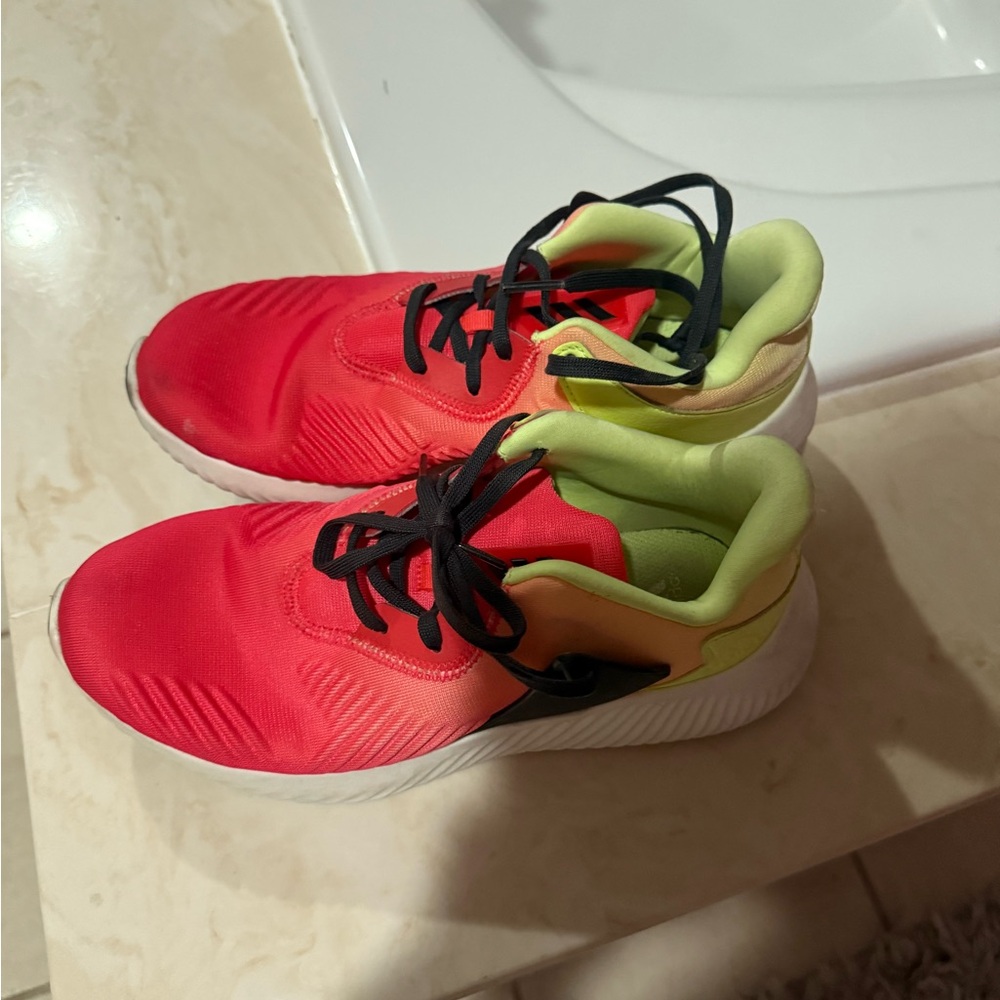Kids Red and Yellow Athletic Shoes